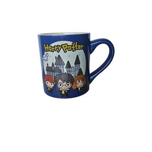 Harry Potter Chibi Character Hogwarts Mug Blue Ceramic Coffee Cup 12 oz